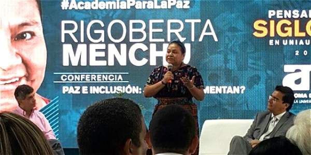 La líder guatemalteca esbozó que en su país el principal problema que existe es el de las tierras y sus dueños.