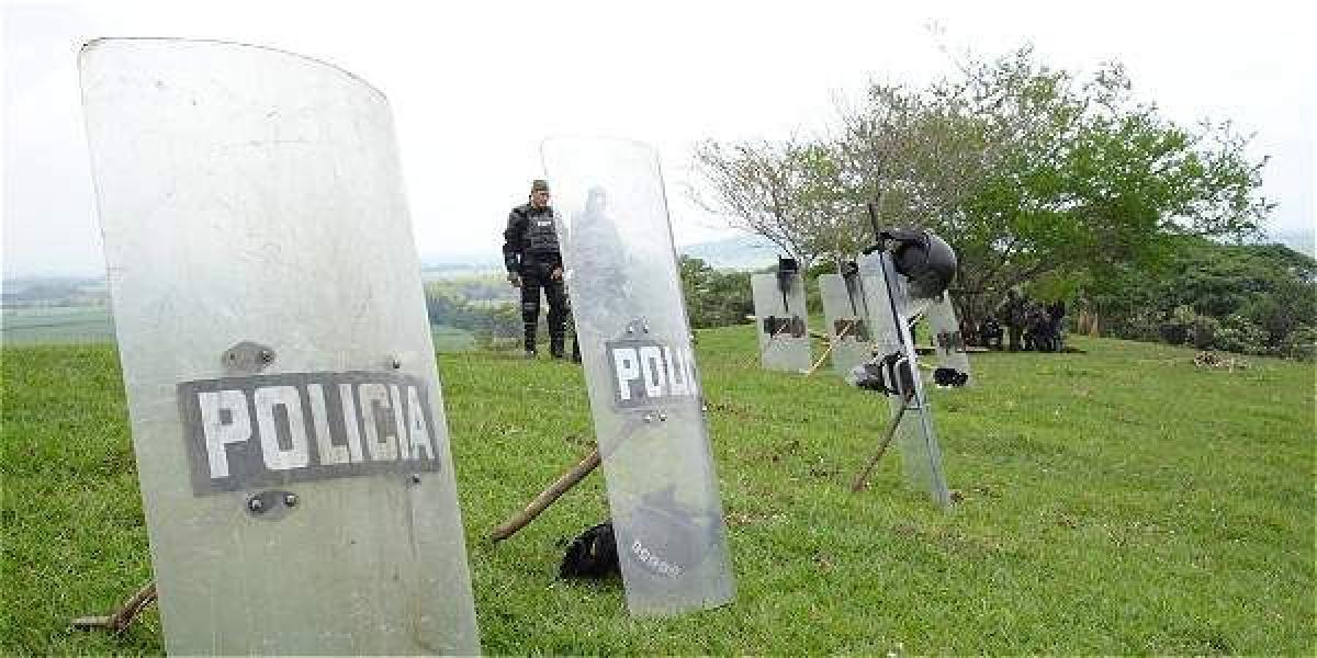 Controles de Policía en Caloto (Cauca).