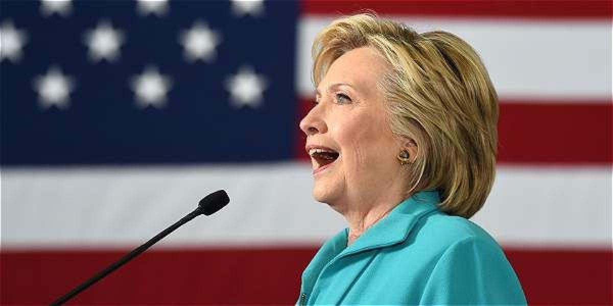Hillary Clinton, candidata demócrata a la presidencia de EE. UU.