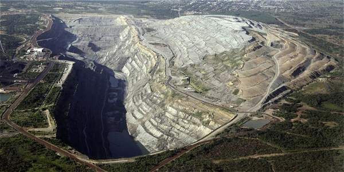 Panorámica de la mina Pribbenow de la Drummond, ubicada entre los municipios de La Loma y Curumaní, en el departamento del Cesar.