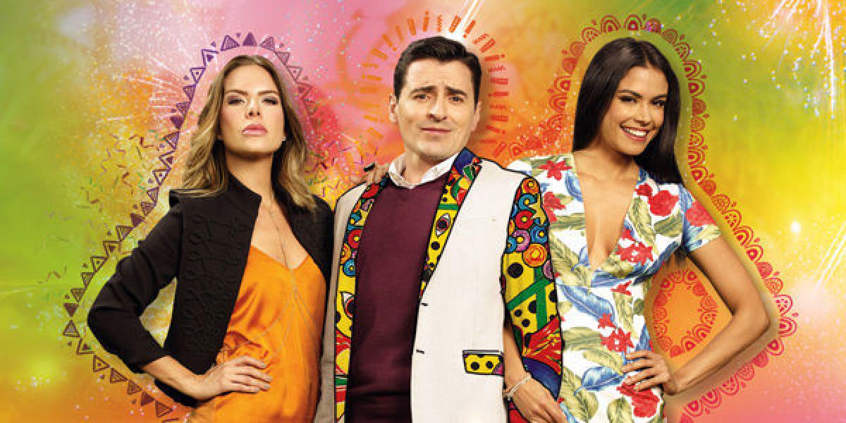 Isabela Córdoba, Rafael Zea y Johana Cure son los protagonistas de 'Polvo carnavalero', la nueva serie del canal Caracol.