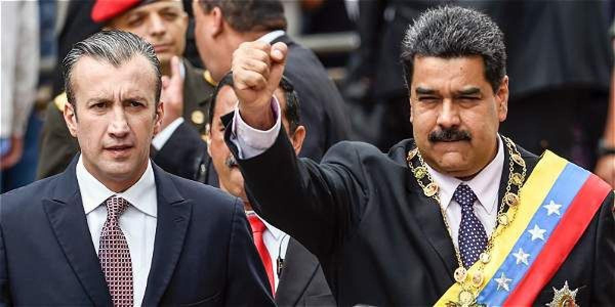 Nicolás Maduro llegó con una hora de retraso a la sede del TSJ acompañado por su vicepresidente ejecutivo, Tareck El Aissami.