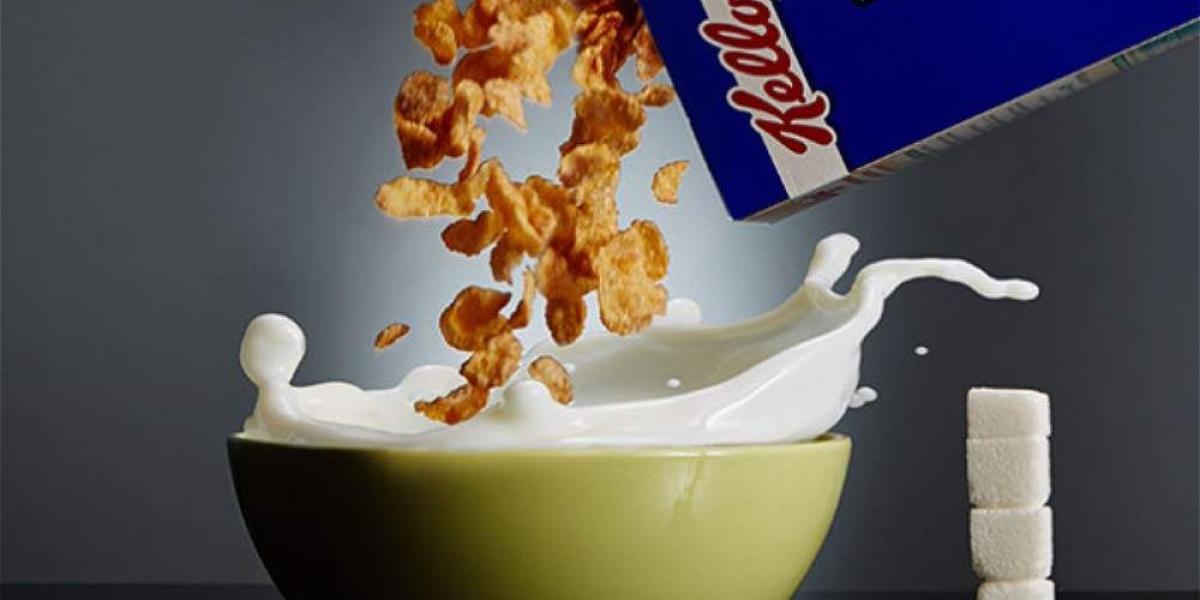 50 gramos de cereal Zucaritas de Kellogg's contienen 18 gramos de azúcar, lo que equivale a 4,6 terrones.