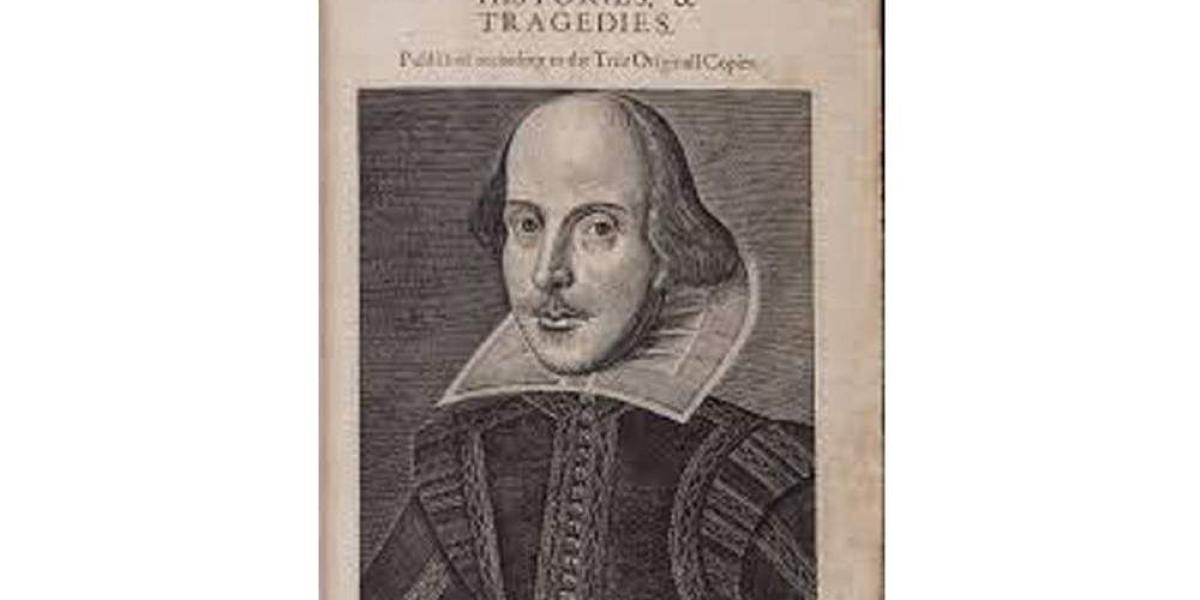 El primer folio de 'Comedies, histories and tragedies' escritas por William Shakespeare: obras como 'Tito Andrónico', 'Hamlet' y 'Romeo y Julieta' son unas de las más conocidas y recomendadas.