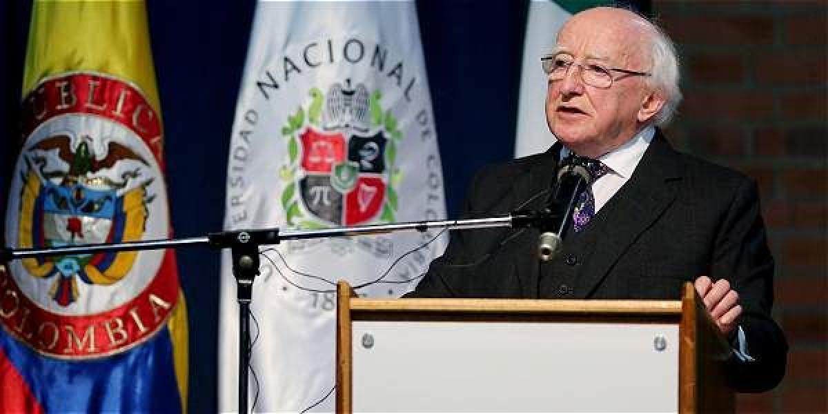 El Presidente de Irlanda, Michael Higgins.