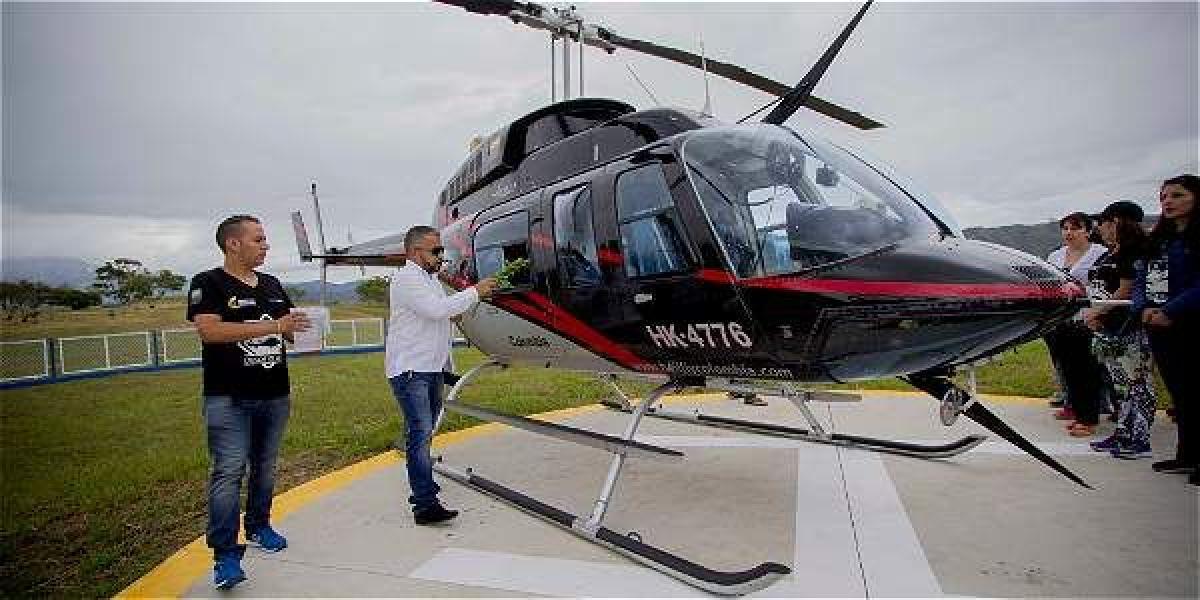 El vuelo inaugural en helicóptero despegó desde el centro recreacional Un Sol para Todos de Comfamiliar, ubicado en el municipio Chachaguí, sobrevolaron El Tambo, Sandoná, Nariño y La Florida