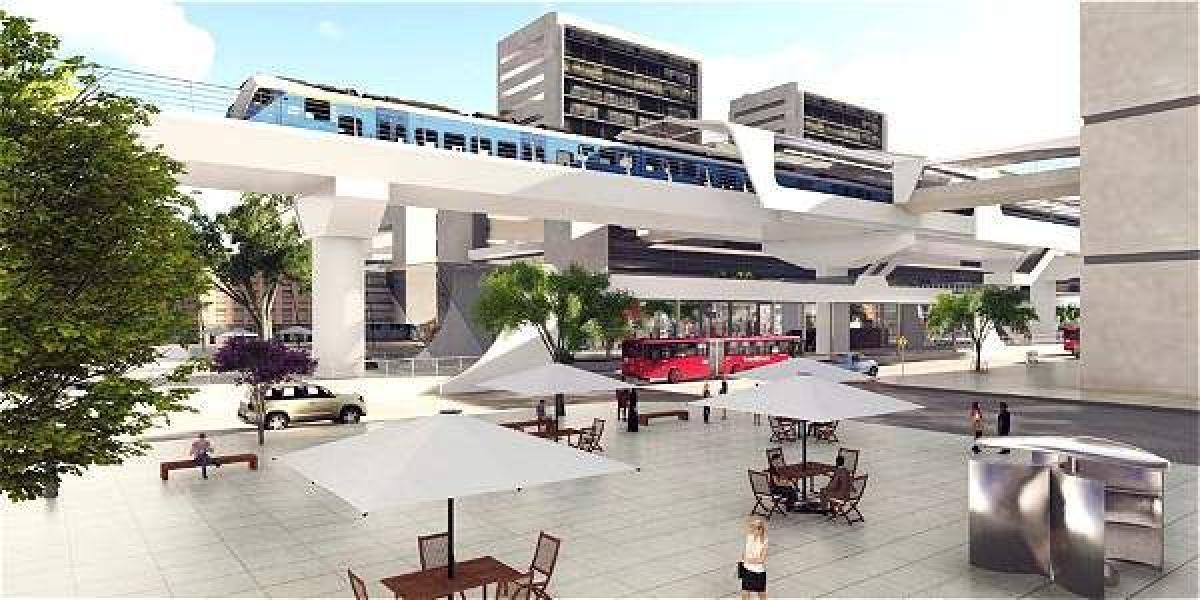 El metro elevado de la ciudad tendría 15 estaciones; de estas, 10 serán de integración modal con TransMilenio.