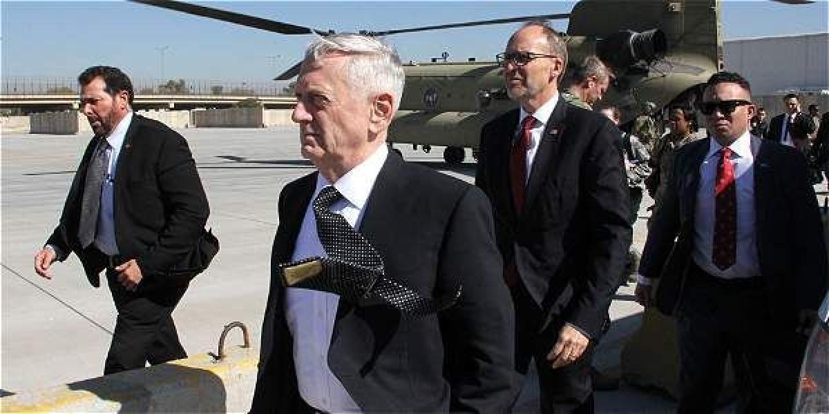 El secretario de seguridad de EE. UU., James Mattis, llegó este lunes a Bagdad para reunirse con su homólogo iraquí.