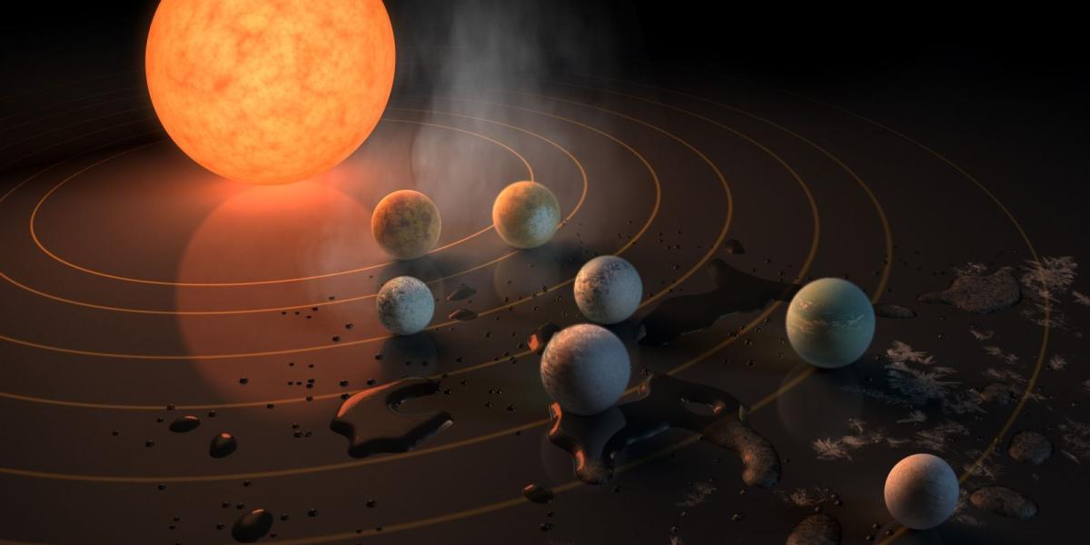El sistema planetario Trappist-1 es una versión compacta de nuestro propio sistema solar.