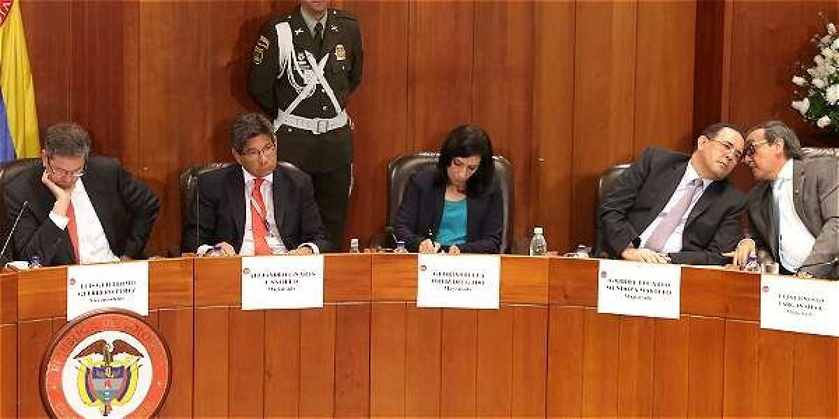 Magistrados Vargas y Palacio cumplen sus periodos en la Corte Constitucional.