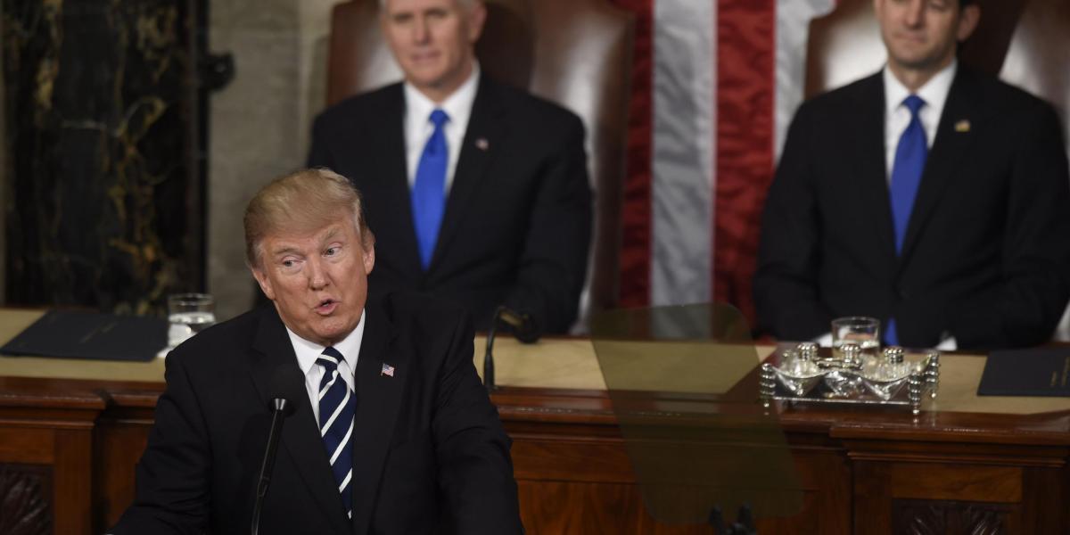 El discurso del martes marcó un tono distinto al que Trump pronunció el día de su posesión como presidente.