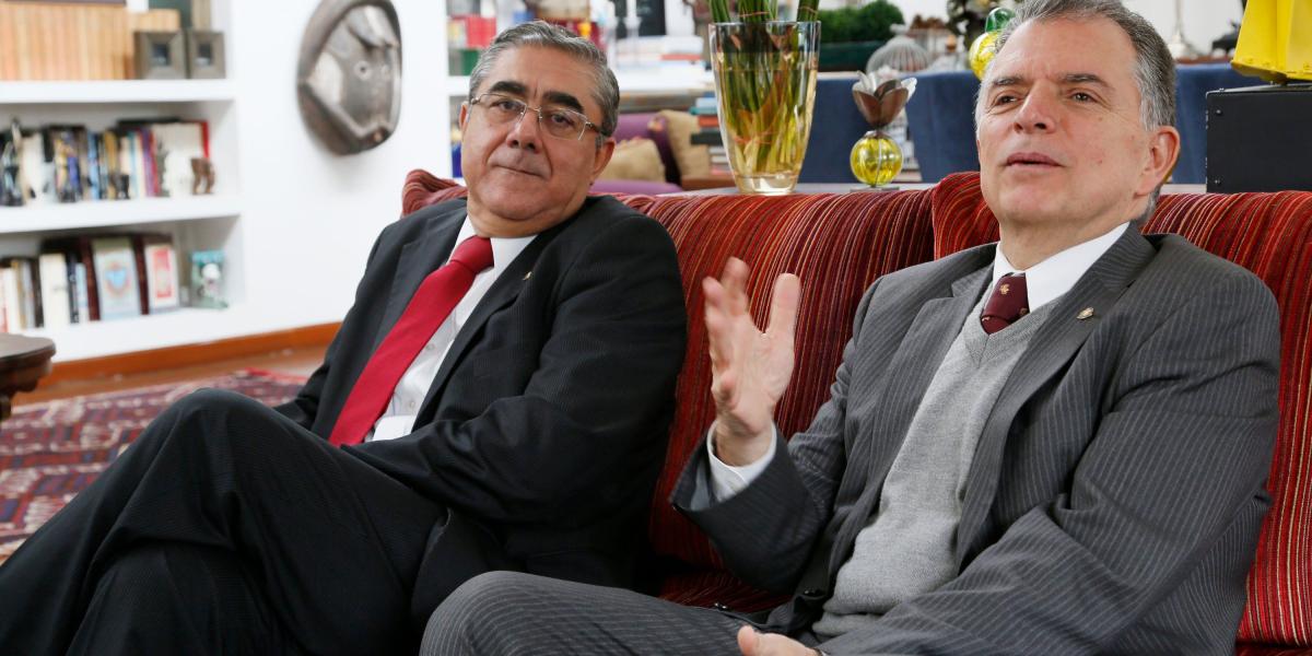 Los magistrados Octavio Ramírez y Germán Bula Escobar, presidente y vicepresidente del Consejo de Estado.
