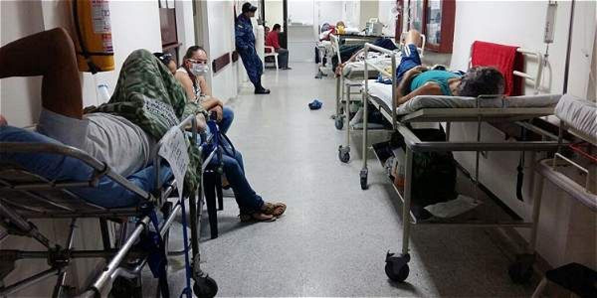 Hay sobreocupo del 240% en la unidad de urgencias del Hospital Departamental de Villavicencio.