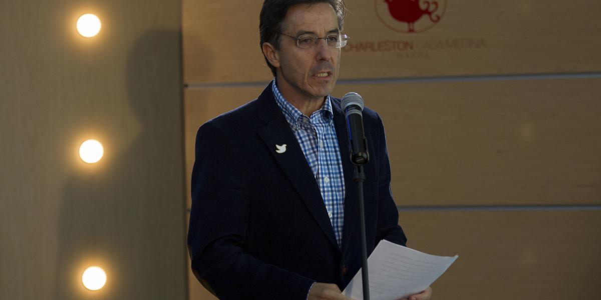 Roberto Prieto, gerente de la campaña Santos 2010 y 2014. Carlos Felipe Arango, presidente de Sancho BBDO.