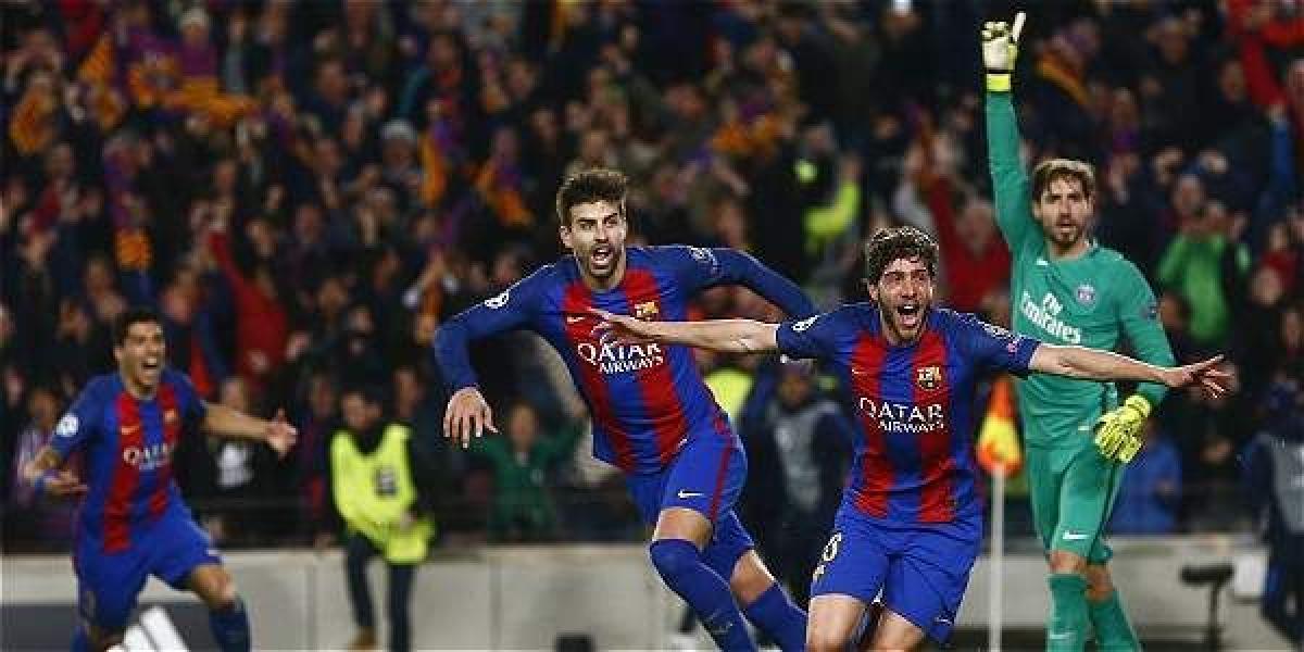 Sergi Roberto anotó el gol que significó la histórica remontada para el Barcelona.