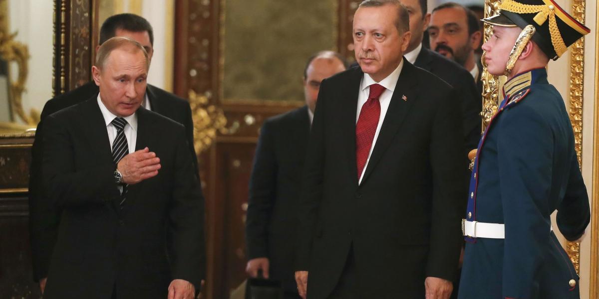 El presidente ruso, Vladimir Putin, y el presidente turco, Recep Tayyip Erdogan, se reunieron en Moscú.