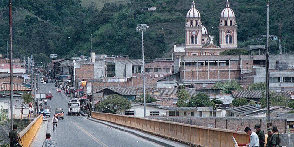 Panorámica del municipio de Cajamarca, Tolima.