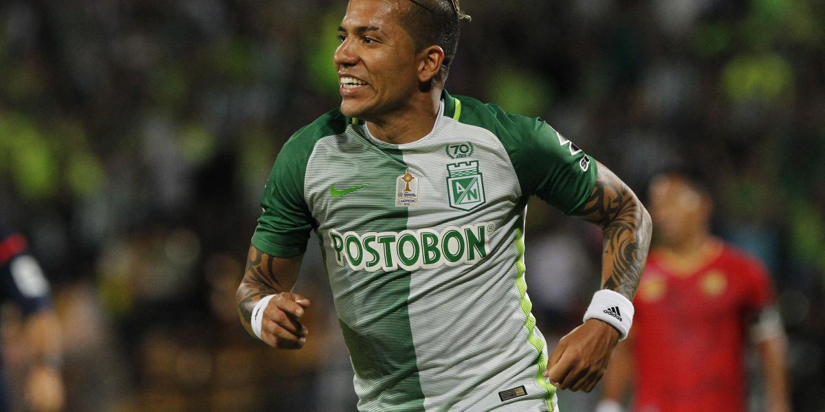 El atacante tolimense tiene cinco goles en la historia de la Copa Libertadores, todos anotados con el Once Caldas.
