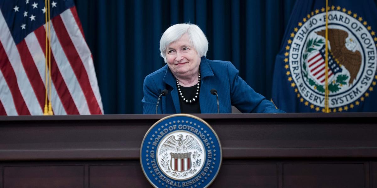 Janet Yellen, presidenta de la Reserva Federal de EE. UU.