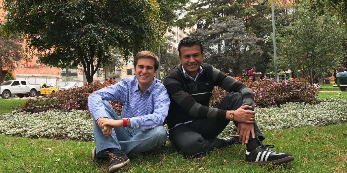 Regis Ortiz y Daniel Buriticá trabajan juntos en varios proyectos. Buscan ser piezas claves en el proceso de reconciliación del país después de la firma de paz con las Farc.