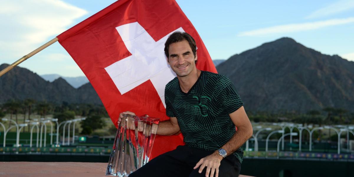 El suizo Roger Federer se mostró complacido tras este nuevo título del Master de Indian Wells, el sexto en su historial.