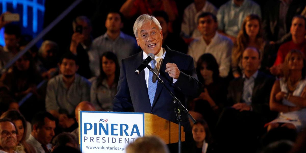 El expresidente Sebastián Piñera lidera los sondeos en Chile con cerca del 25 por ciento de las preferencias.