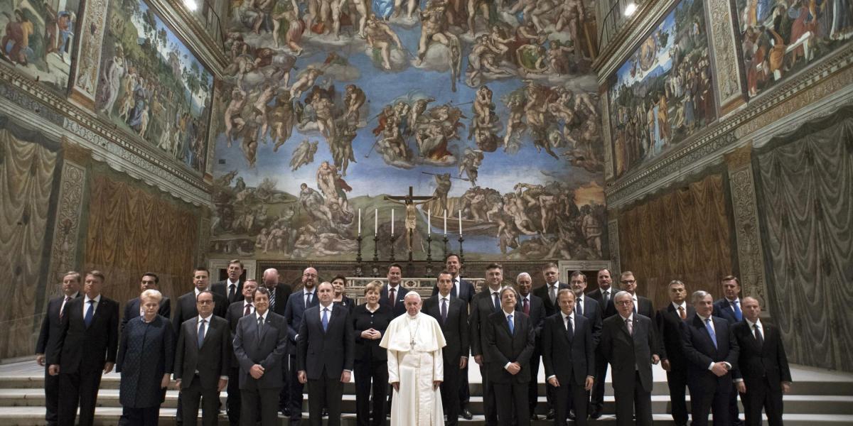 La Capilla Sixtina, en el Vaticano, fue uno de los lugares que visitaron los líderes y el máximo jerarca.