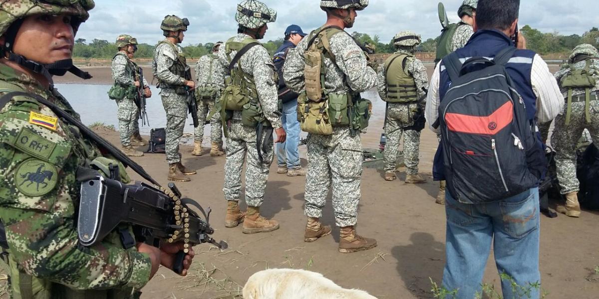 Militares colombianos ejercieron soberanía en el lugar donde acamparon los uniformados venezolanos.