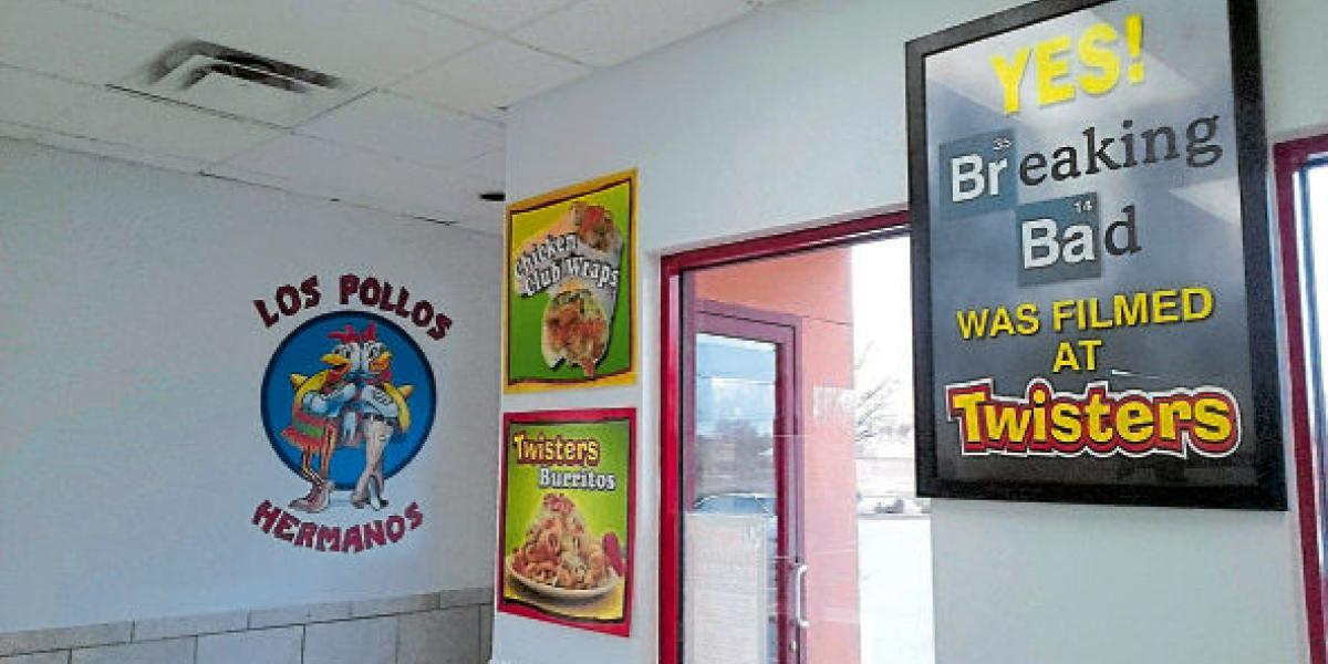 El restaurante Twisters (Los Pollos Hermanos), donde transcurrió parte de la trama.