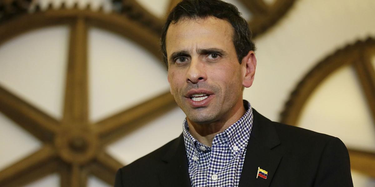 El excandidato presidencial Henrique Capriles.