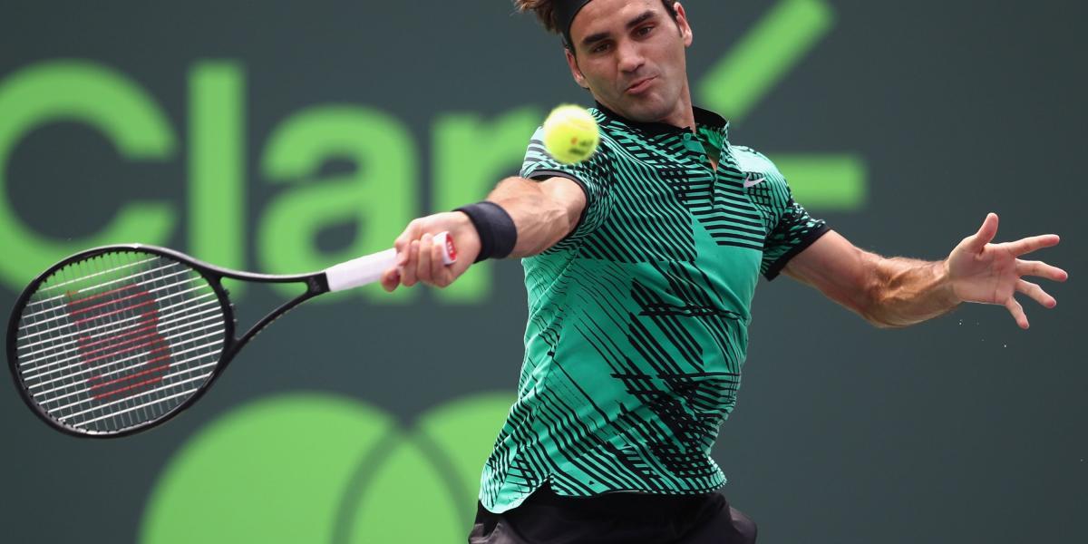 Roger Federer, en su partido contra Rafael Nadal.