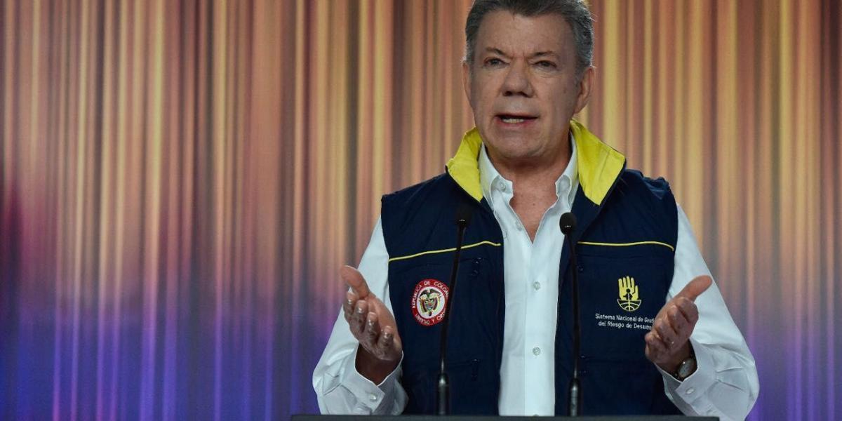 El presidente Santos, que ha visitado la zona del desastre, agradeció la solidaridad de los colombianos.