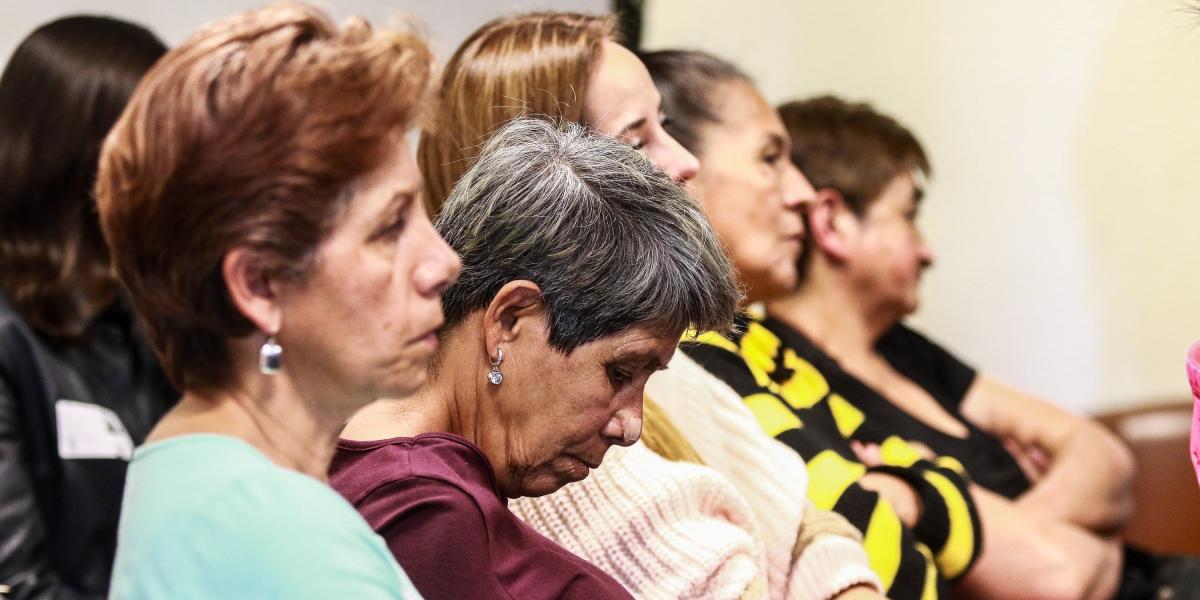 Las madres de cinco jóvenes que aparecieron muertos en Ocaña, en el 2008, asistieron ayer a la audiencia de condena de militares.