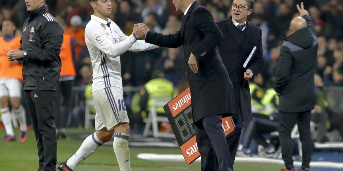 James Rodríguez y Zinedine Zidane.