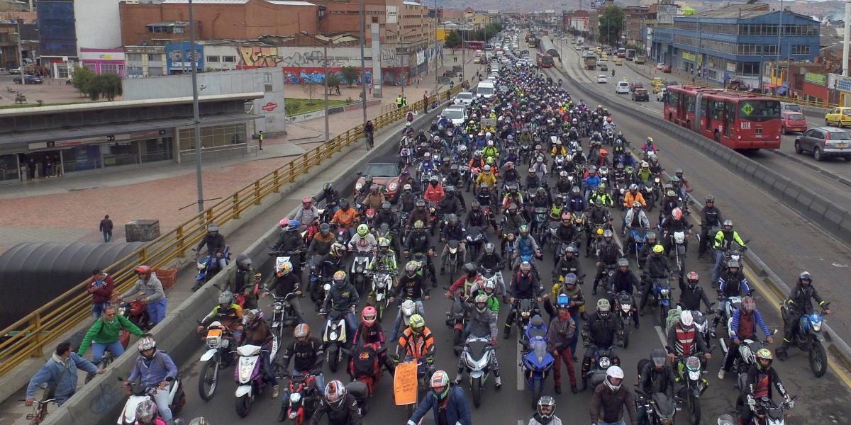 Hoy en Bogotá circulan más de 700.000 motos
