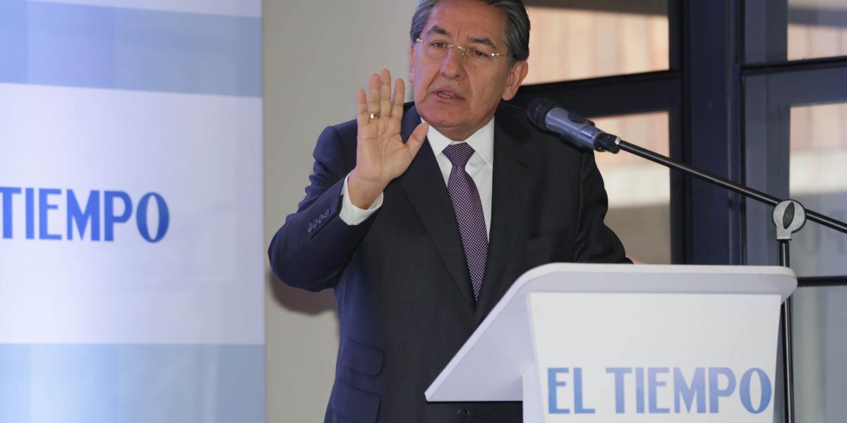 El fiscal Néstor Humberto Martínez durante el foro anticorrupción organizado por EL TIEMPO.