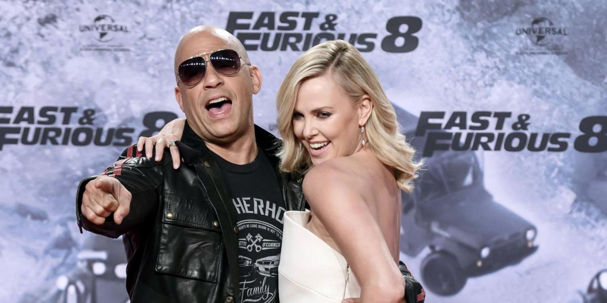 Charlize Theron y Vin Diesel protagonizan la nueva cinta ‘Rápidos y furiosos 8’.