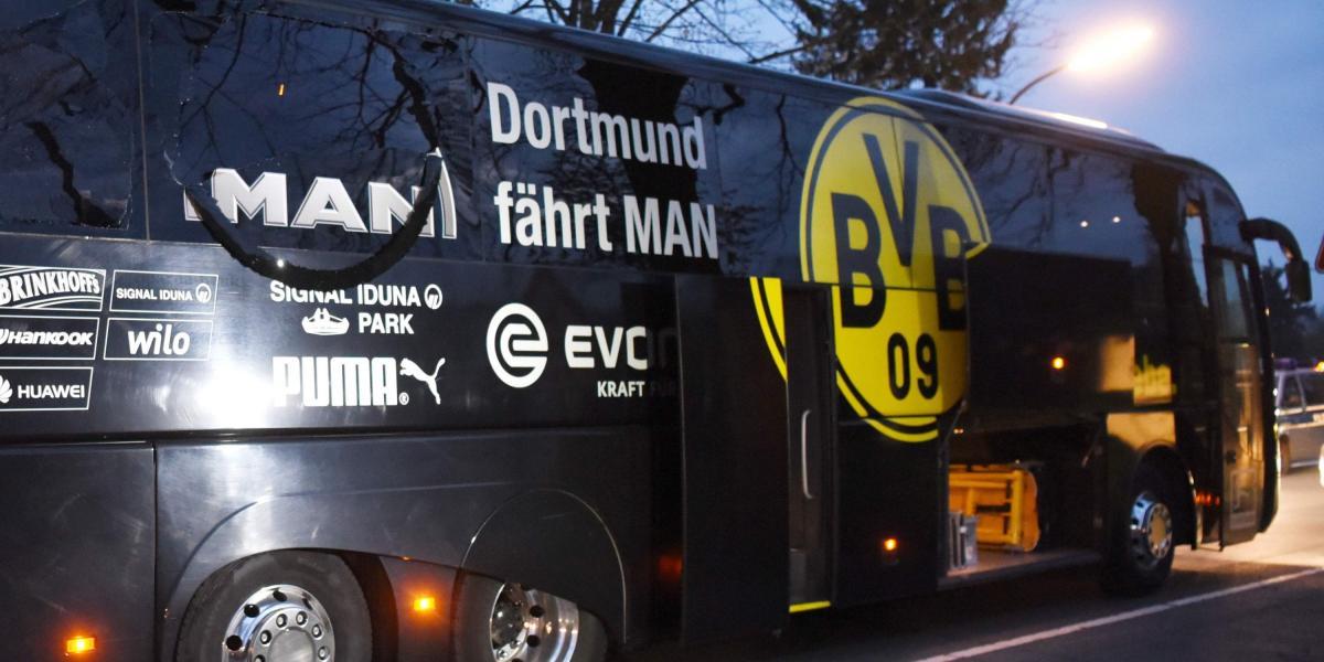 Tres explosiones hicieron parte del ataque contra el bus del Borussia Dortmund.