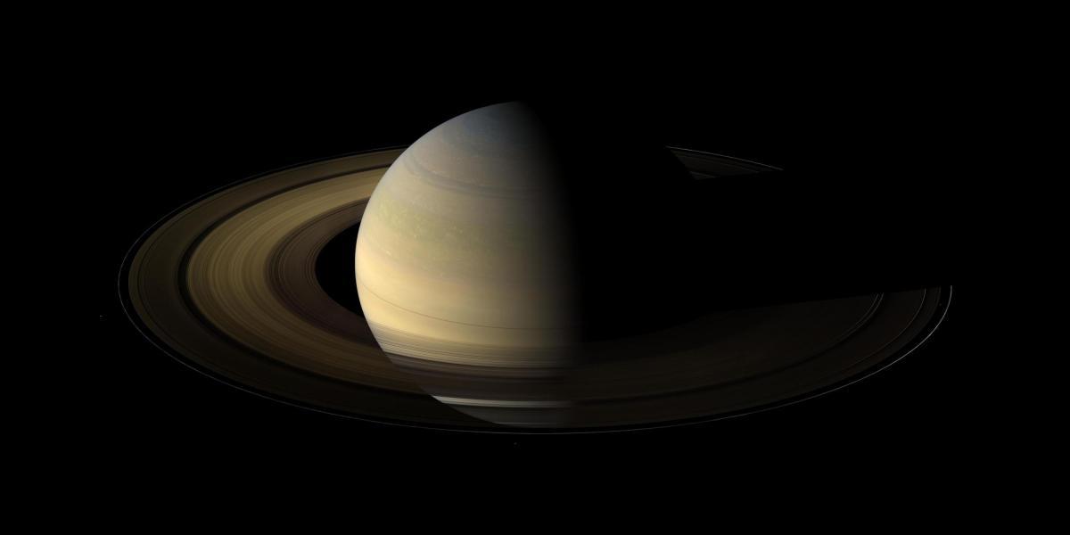Imagen de Saturno, suministrada por la Nasa.