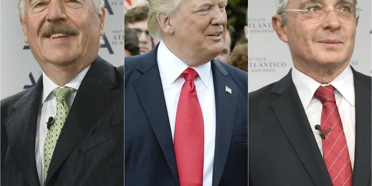 Andrés Pastrana, Donald Trump y Álvaro Uribe habrían tenido un encuentro breve en Estados Unidos.