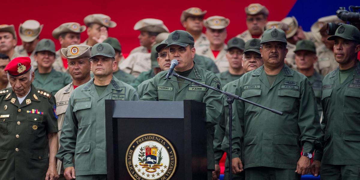 El ministro de defensa venezolano, Vladimir Padrino.