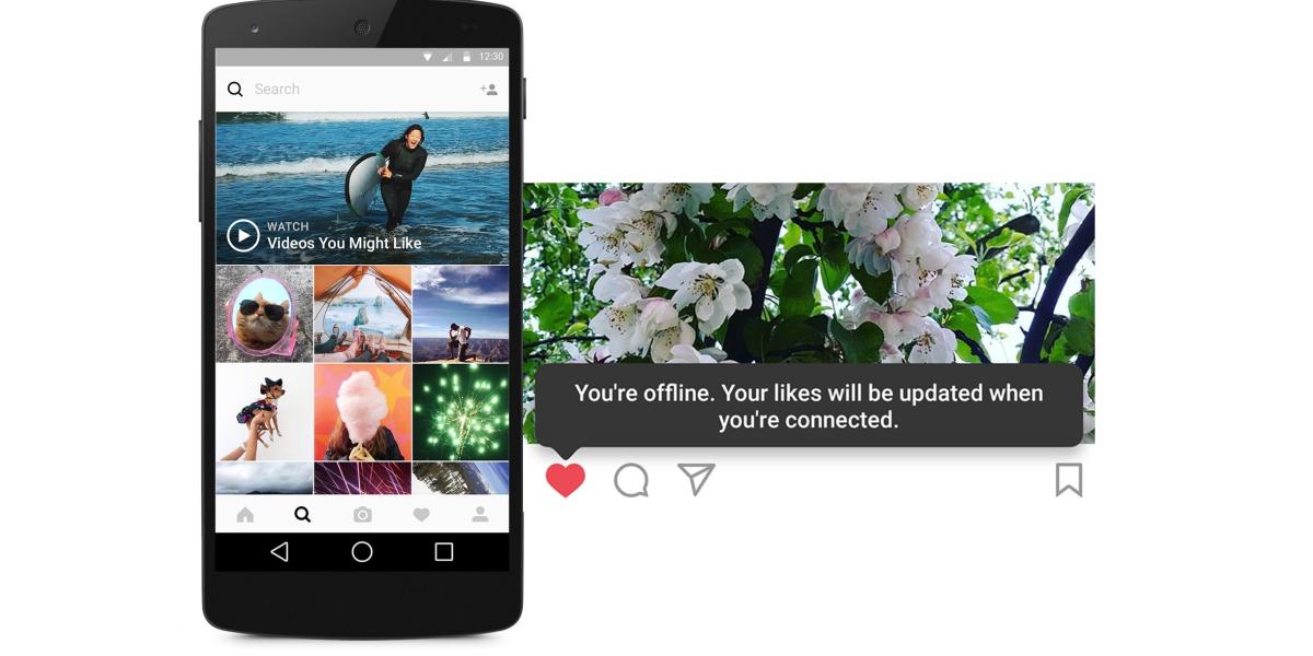 Instagram ahora funciona sin conexión en Android.