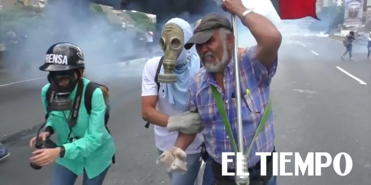 Violencia y represión en la 'marcha de todas la marchas' en Venezuela