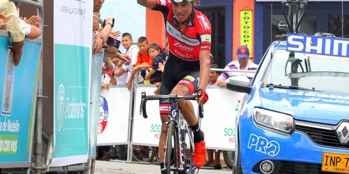 Germán Chaves se impuso en Riosucio, en la primera etapa de la Vuelta de la Juventud.