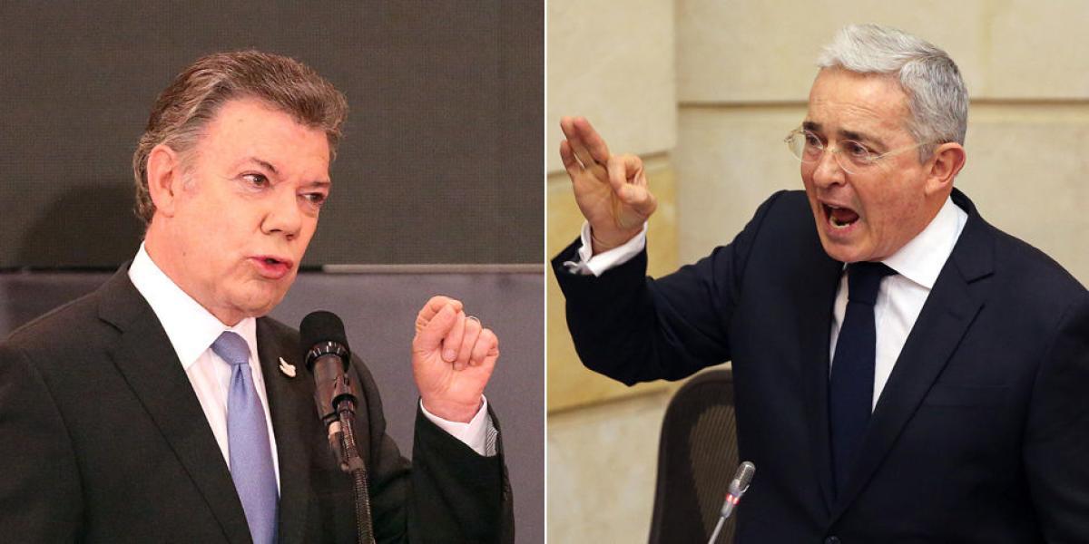 El presidente Santos y el expresidente Uribe tienen una disputa política desde hace 7 años.