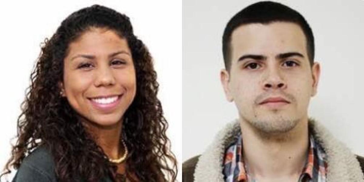 En la foto dos de los desaparecidos: Maryuri González y Guido Villamizar.