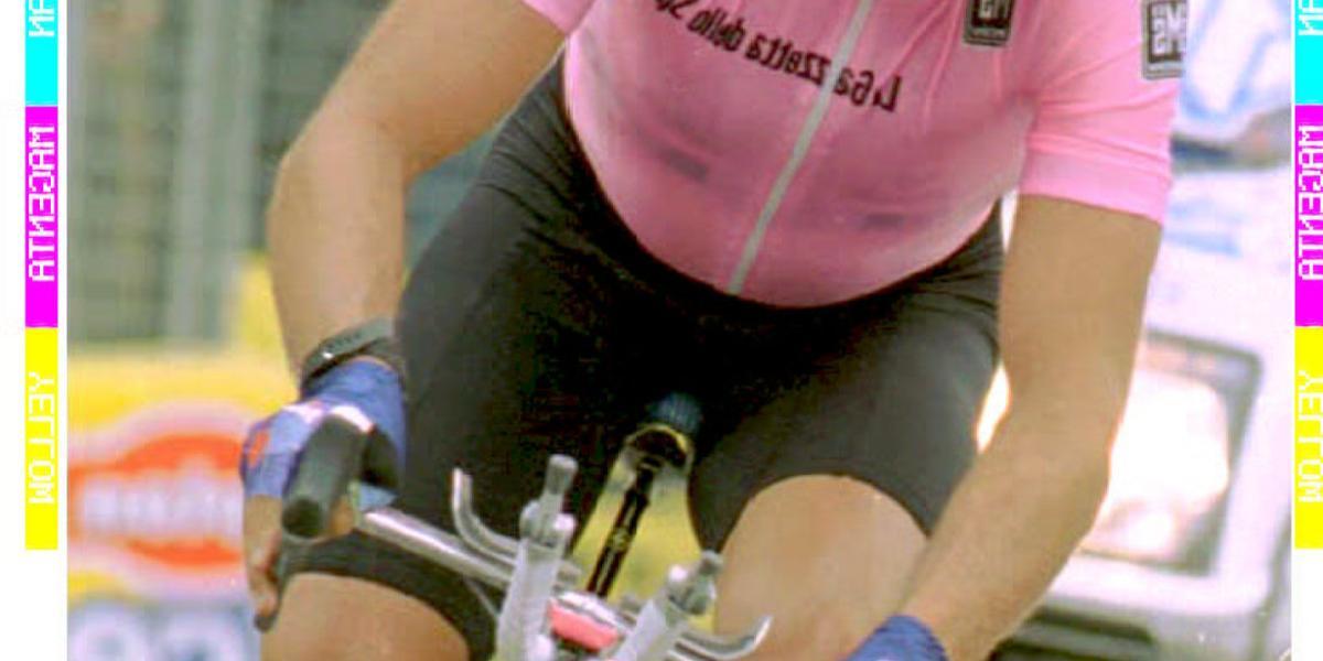 Tony Rominger, ciclista Suizo, ganador de una etapa contrareloj del Giro de Italia.