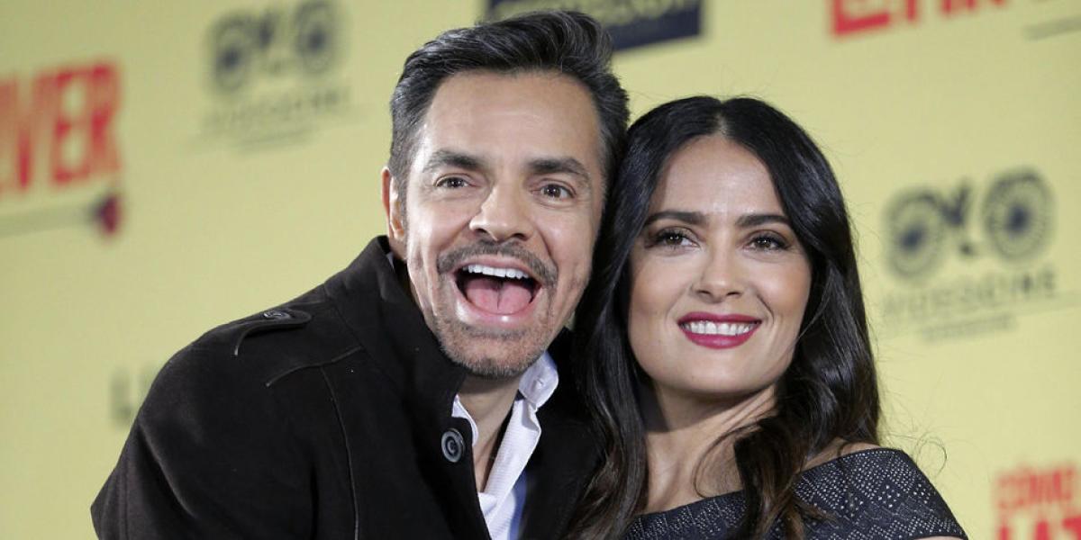 Los actores mexicanos Salma Hayek y Eugenio Derbez, protagonistas de ‘Cómo ser un amante latino’.