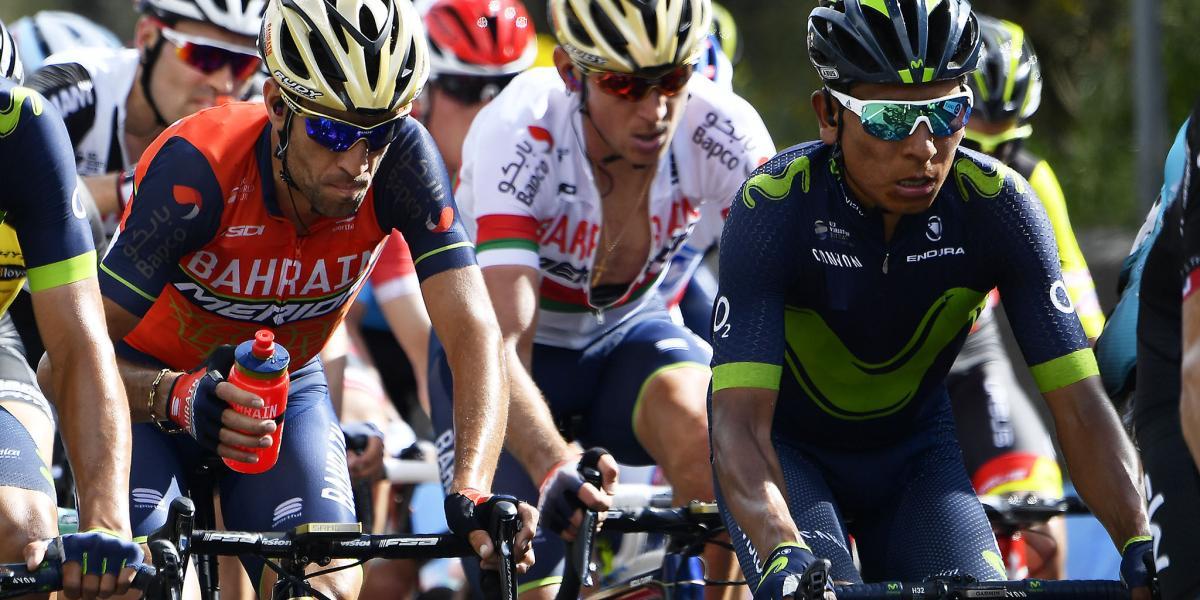 Vincenzo Nibali (izq.) y Nairo Quintana, cuarto y sexto, respectivamente, en le general del Giro.