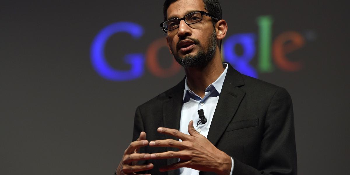 Sundar Pichai, jefe de Google.